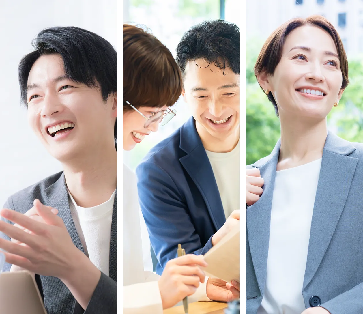 働く人々の様子