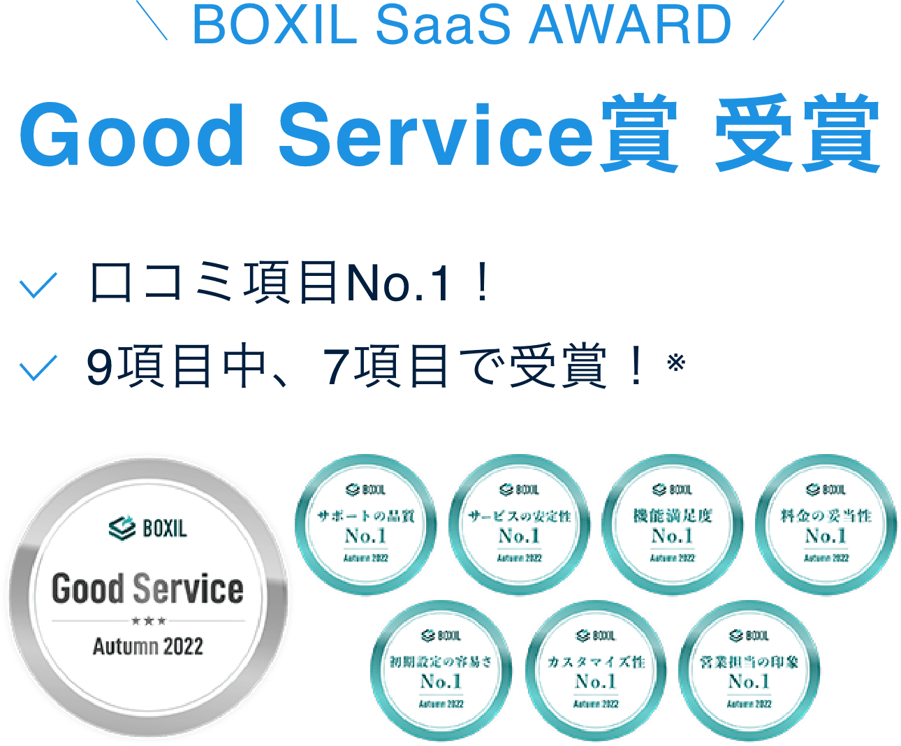 Good Service賞 受賞